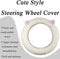 Cartoon Cute Fluffy Steering Wheel Cover for Women Girls,JXJKMMN Furry Ear Steering Wheel Cover Winter Warm Fuzzy Car Steering Wheel Cover Lovely ...