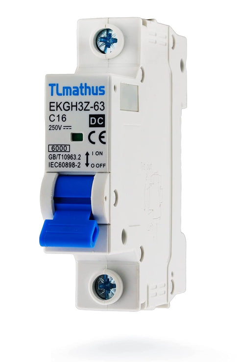 Electrical Miniature Circuit Breakers for DC Power Distribution and Protective Disconnect with DIN Rail Mounting, Air Switch for Solar PV System a...