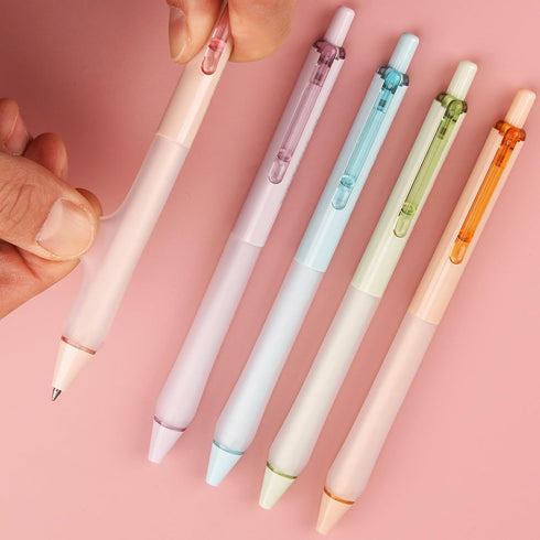 WRITECH Gel Ink Retractable Pens: Black Ink 0.7mm medium Fine Point Pen Set, Extra Smooth Tip No Bleed Smear Smudge Refillable Clickable Pens Bulk...