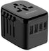 Universal International Power Travel Plug Adapter, 5 in 1 European Travel Plug Adapter W/ 3.5A 2xUSB-A and 2xUSB C Wall Charger and Worldwide AC O...