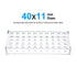 uxcell Test Tube Rack Holder Lab Stand Acrylic 40-Well Clear for 0.2ml,10ml...