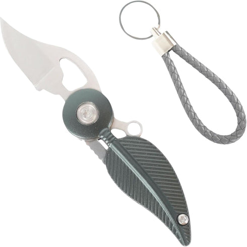 Small Pocket Knife with Chain,Pocket Knife womens,Cool Knives,Cool Gadgets,Edc Knife,Mini Pocket Knife,Cute Key Accessories(Dark Green)...