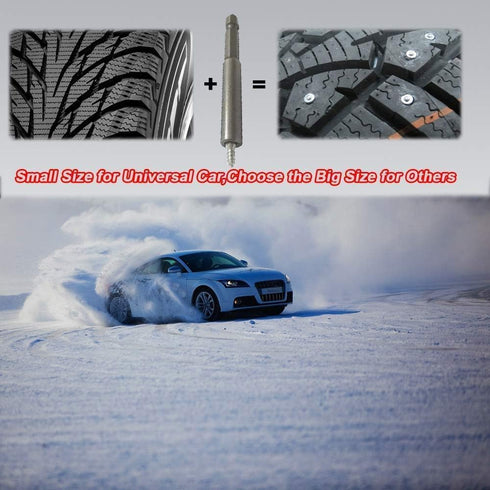 Marrkey 12mm Carbide Screw Tire Studs Snow Spikes Anti-Slip/Anti-ice for Car/Snowmobile/Tractor/ATV/UTV/Motorcycle/Short Lug/Bicycles/Shoes with I...