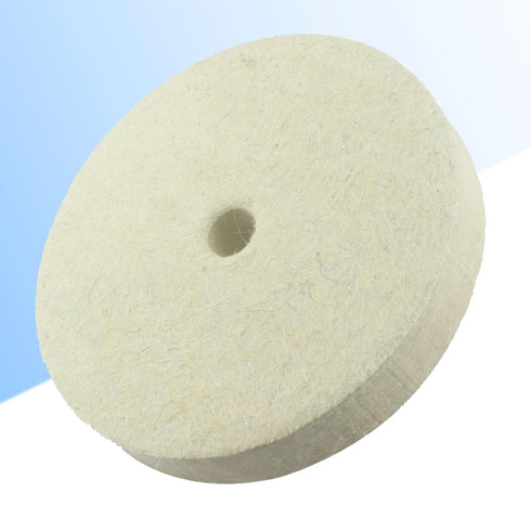 Luo ke 6'' x 1'' Wool Buffing Wheel - 1/2'' Arbor Compressed Felt Polishing Kits Wool Buffing Wheels for Bench Grinder/Table Grinder...