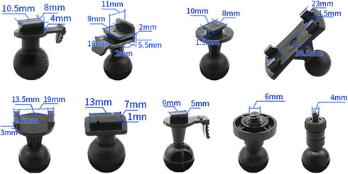 PRUVEEO Dash Cam Mirror Mount Kit for 95% Dash Cam and GPS...