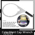 8 Inch Colar/Vent Cap Fuel Filter Wrench for 380134 382 Compatible with Detroit Diesel Truck Engines Cummins Engines, Davco 382 Filter Wrench Silv...