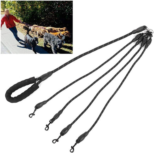 4 Way Dog Leash,4 in 1 Traction Rope Dog for Dogs Cats Outdoor Walking for Medium Large Dogs Walking and Training...