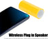 Portable Speaker, 3.5 mm Jack Stereo Battery Powered Wireless Plug in Speaker, Mini Portable Speaker for Mobile Phones and Tablets, (Yellow)...