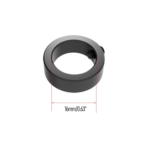 3PCS Drill Stop Bit Collar Set(16mm) Carbon Steel Drill Bit Hole Adjustable Depth Split Positioner Ring, Tighten by Stops Set-Screw...