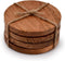 Samhita Acacia Wood Round Coasters Protection Tabletop,Countertop and Surfaces from Water Marks or Damage | Home & Office Decor | Housewarming Gif...