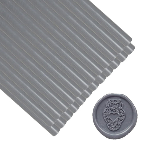 Wax Seal Sticks for Wax Seal Stamp, ONWINPOR 20PCS Gray Wax Sealing Sticks for 0.43’’ Glue Gun, Wax Seal Set Great for Sealing Wax Stamp, Wedding ...