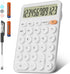 Cute Calculators Desktop Size 6.3 * 4.3in/16 * 11cm, DECKLIT Battery 12 Digit Desk Calculator Extra Large LCD Display, Great Desktop Calculator Bi...
