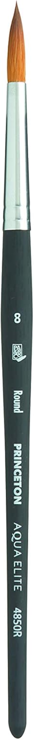 Princeton Aqua Elite Paintbrush, Size 8, Matte Black...