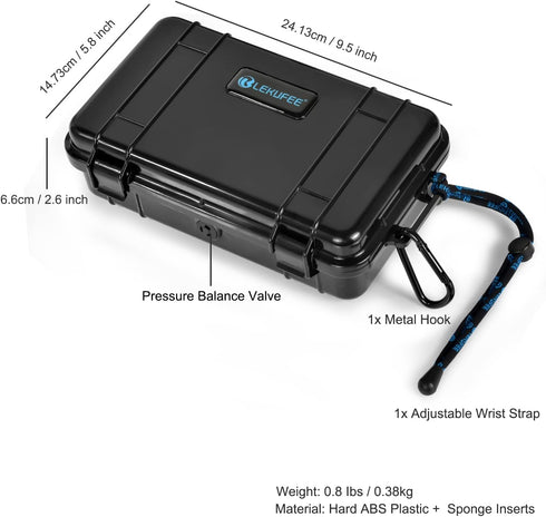 Lekufee Small Waterproof Carrying Case for DJI Osmo Action 4/Osmo Action 3 Camera and Accessories(Case Only)...
