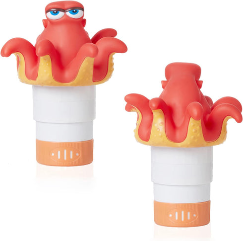 XY-WQ Chlorine Floater, Floating Pool Chlorine Dispenser (Octopus), Fits 1 and 3 Inch Tablets for Large and Small Pools, Hot Tub, Spa...