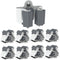 3-H Broom Hanger,Mop Holder Wall Mount 8 Pack, Broom Holder Wall Mount for Hanging and Organizing Shovel,Rake,Brush,Yard Tools in Kitchen,Laundry ...
