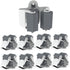 3-H Broom Hanger,Mop Holder Wall Mount 8 Pack, Broom Holder Wall Mount for Hanging and Organizing Shovel,Rake,Brush,Yard Tools in Kitchen,Laundry ...