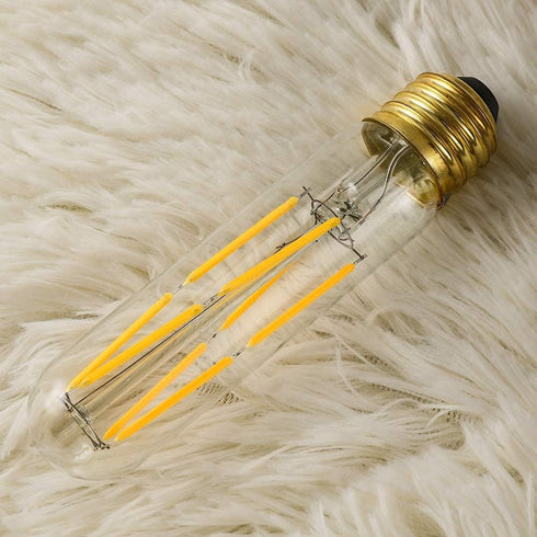 XININSUN T10 Led Bulb, 8W Dimmable Led Tubular Bulbs, 75-100 Watt Equivalent, 2700K Soft Warm White,850lm, Clear Glass, E26 Base Lamp Bulb, for Ca...