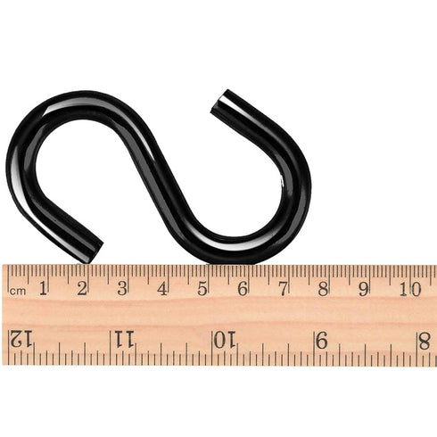 Shappy S Hooks Heavy Duty, Max 441 Lbs Black S Hooks for Hanging Plants Hammock S Shaped Hanging Hooks Strong Utility Hooks for Swing Pots Pans Ki...