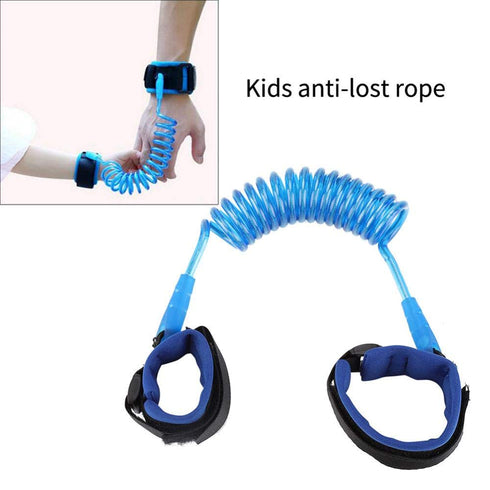 Anti Lost Wrist Link, Kids Anti lost Rope Elastic Adult Children Wristband Safety Link Walking Harness Rope for Toddlers Babies(Blue)...