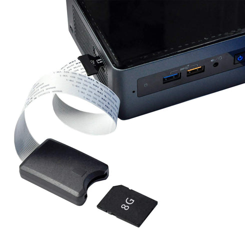 xiwai Micro-SD TF Memory Card Kit Male to SD Female Extension Soft Flat FPC Cable Extender 25cm...