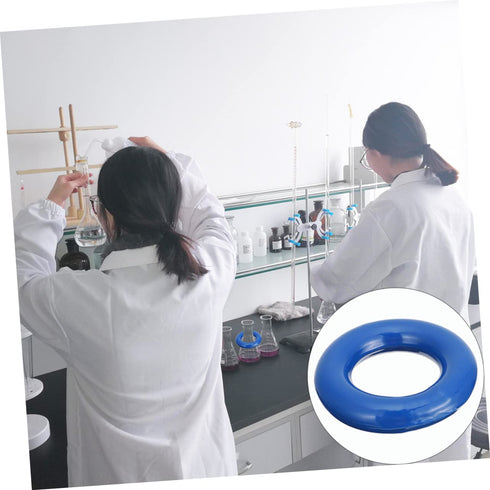 Healifty 1pc Erlenmeyer Flask Weight Ring Boiling Bottle Ring Lab Equipment Experiment Flasks Weight Rings Lead Ring Flask Weight Erlenmeyer Flask...