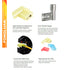 100pcs Nylon Flag Spade Female Insulated Terminals 24-10 Gauge Quick Disconnects Electrical Crimp Terminals Connector Assortment Set...