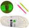 Luminous Knitting Yarn, Yarn Glow in The Dark, Sewing Supplies, (55 Yards) for DIY Arts, Crafts & Sewing (with 2pcs Crochet) (White)......