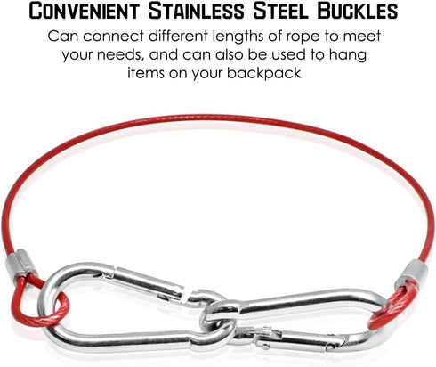 DanziX 4 Pack Safety Stainless Steel Tethers, Colorful Coated Lanyards for All GoPro Hero Series and Other Camera Devices,0.08 inch Diameter Cable...