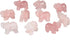 mookaitedecor Rose Quartz Elephant Crystal Sculpture Statue Healing Reiki Pocket Gemstone Figurines Crafts 1.5 Inch...