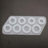 Szecl 8Pcs/Set Ring Silicone Molds for Epoxy Resin Assorted Sizes Ring Mold in US Size 5-12 Circle Jewelry Casting Mold for DIY Ring Making Round ...