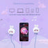 Cute Rabbit Kids Earbuds, Earbuds for Kid Size Wired Earphones & in-Ear Headphones with Microphone and Lovely Earbuds Storage Case Gifts for Schoo...