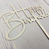 Happy Birthday Cake Topper for Birthday Party Decorations, Off-white Acrylic...