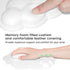 JIKIOU Mouse Pad Wrist Support with Leather Surface,Cloud Wrist Rest Mousepad with Memory Foam,Non-Slip PU Base Mouse Pad for Home Office Laptop M...
