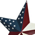 Metal Barn Star Yard Sign Patriotic Garden Stakes Hanging Star Ornament with Stake Outdoor 4th of July Lawn Decoration Party Supplies USA Flag Dec...