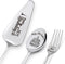 Happy 20th Birthday Personalized Laser-Engraved Stainless Steel Birthday Party Utensil Set - Cake Server, Spoon, and Fork for Son Daughter Boyfrie...