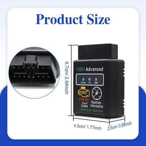 Car Diagnostic Scanner, Automotive Bluetooth OBD2 Diagnostic Tool, Mini Scanner Auto Diagnostic Scan Tool, ELM327 OBD2 Scanner Diagnostic Tool Sui...
