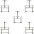 5PCS Laboratory Flow Control Tube Clamp Adjustable Rotating Screw Compressor Hose Clamp Spring Screw Stopper Latex Teaching Instrument used in Che...
