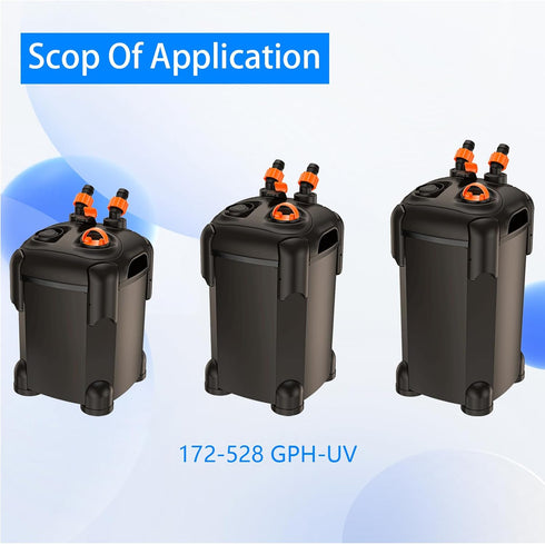 Aquarium Filter for SF-650F-UV, SF-850F-UV, SF-1000F-UV, SF-1500F-UV, SF-2000F-UV (Cotton Filter) (8 Pack)...