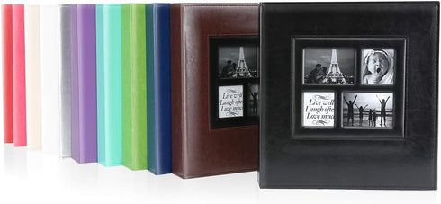 Ywlake Photo Album 4x6 600 Pockets Photos, Extra Large Capacity Family Wedding Picture Albums Holds 600 Horizontal and Vertical Photos Black...