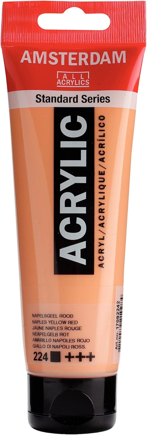 Amsterdam Standard Series Acrylic Tube 120ml Naples Yellow Red 224 (17092242)...