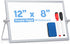 ARCOBIS Small Desktop Dry Erase Board 12" X 8" Portable Magnetic Double Sided Whiteboard Easel for Kids to Do White Board for Office, Home, School...