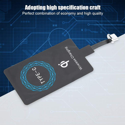 2 PCS Qi Wireless Charger Type-C Charging Receiver for Mobile Phone......