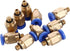 Eowpower 10 Pcs PC4-M5 Pneumatic Air Straight Quick Fitting 4mm thread M5 One touch hose Connector...