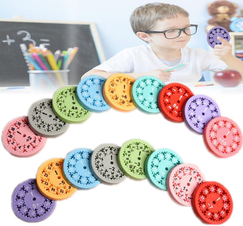 18PCS Math Fact Fidget Spinners,Learn Math Fact Fidget Spinners,Educational Stress-Relieving Toys Suitable for Children Addition, Subtraction, Mul...