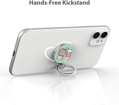 iFace x Pusheen Licensed Series Universal Smartphone Ring Holder Accessory for Girls/Women - Cute Stick-On Phone Attachment for iPhone, Samsung Ga...