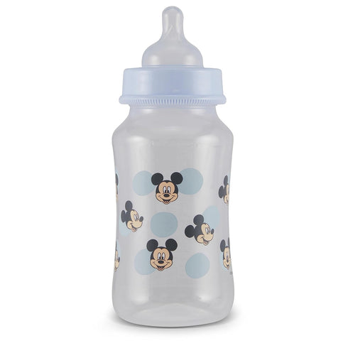 Disney Mickey Mouse Baby Bottles 11 oz for Boys or Girls | 2 Pack of Infant Hourglass Shaped Bottles with cover for Newborns and All Babies | BPA-...