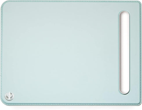 Premium PU Leather Mouse Pad with Precision Performance Surface and Aluminum Pen Slot - Elevate Your Workspace with Elegance and Agility,AL Sky bl...