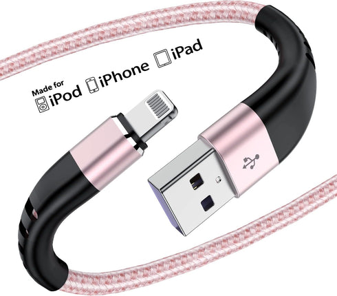 Essri for Phone Charger Cord 10 FT 3Pack,USB to Lighting Cable 10 Feet, Nylon Braided Long Charging Cable 10 Foot Compatible with iPhone 14/13/12/...