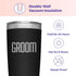 Groom Tumbler - Custom Vacuum Insulated Stainless Steel Groom Cup Mug with Lid and Straw - Cup for Fiance - Coffee Mug for Groom to Be - Groom Tra...